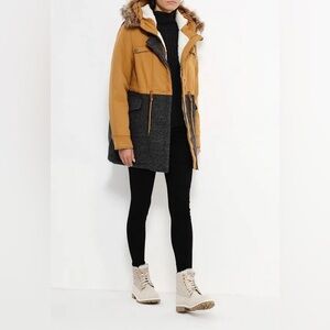 Roxy Mustard and Charcoal Ski Jacket